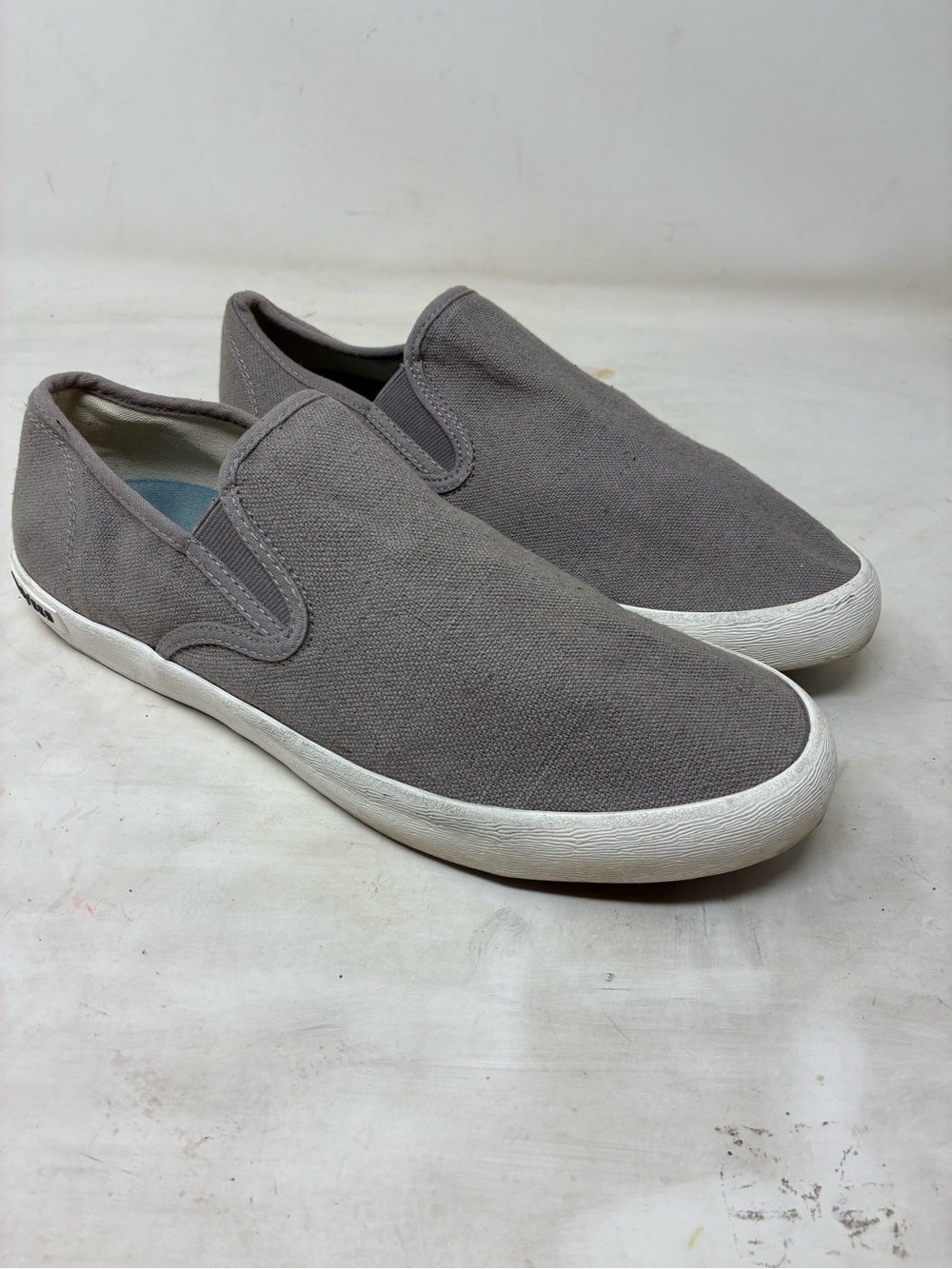 SeaVees Men's Slip-On Canvas Loafers - Gray